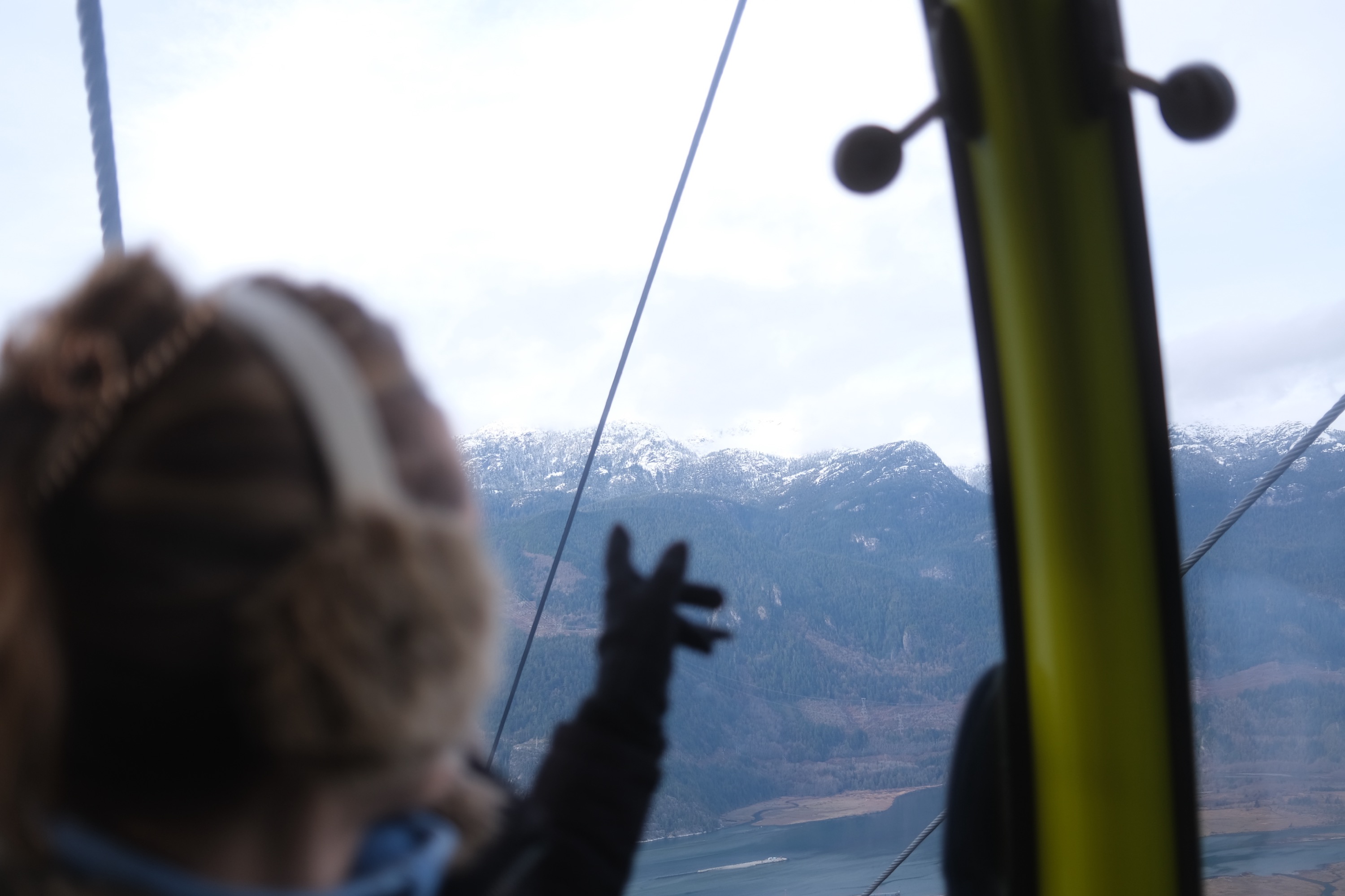 View of mountains from Sea to Sky gondola.